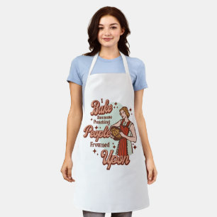 I Bake Because Punching People Is Frowned Upon Apron