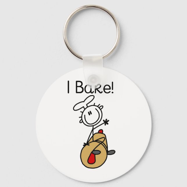 I Bake Key Ring (Front)