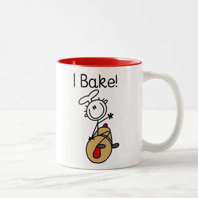 I Bake Two-Tone Coffee Mug (Right)