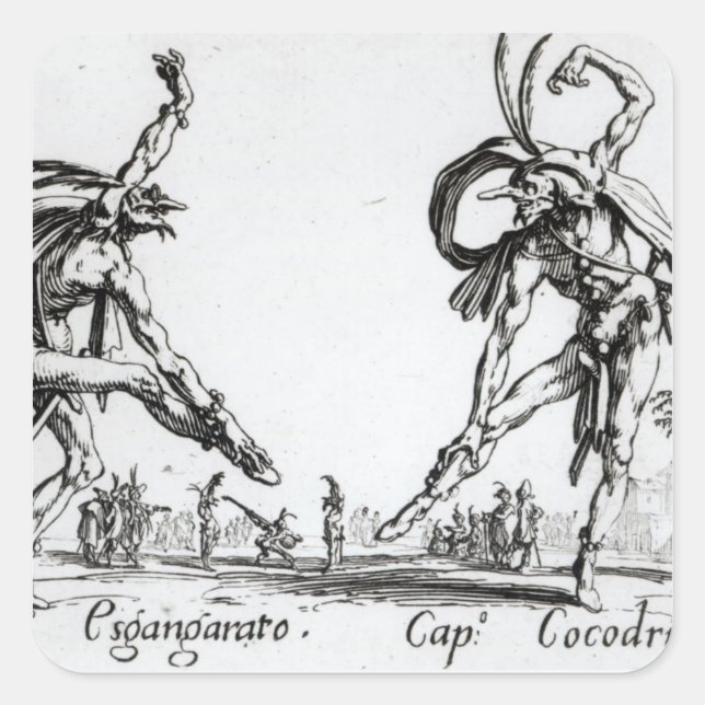 I Balli de Spessanei, or Le Grande Chasse Square Sticker (Front)