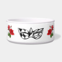 *~* I BARK IN ITALIAN VENETIAN MASK RED ROSES
