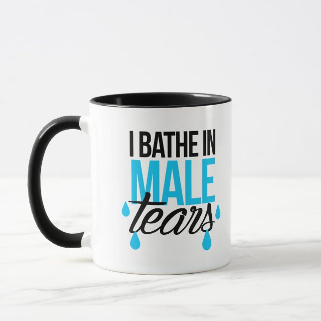 I Bathe in Male Tears Mug (Left)