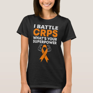 I Battle Crps Rsd Awareness Orange Ribbon Warrior T-Shirt
