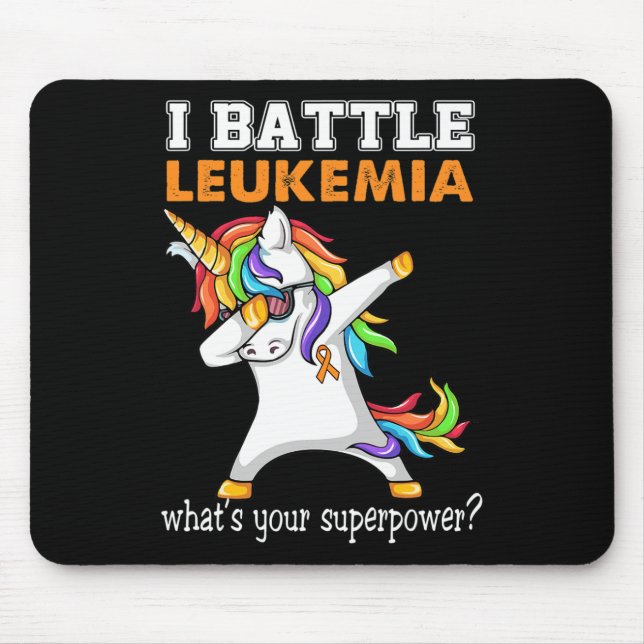 I Battle Leukaemia Awareness  Mouse Pad (Front)