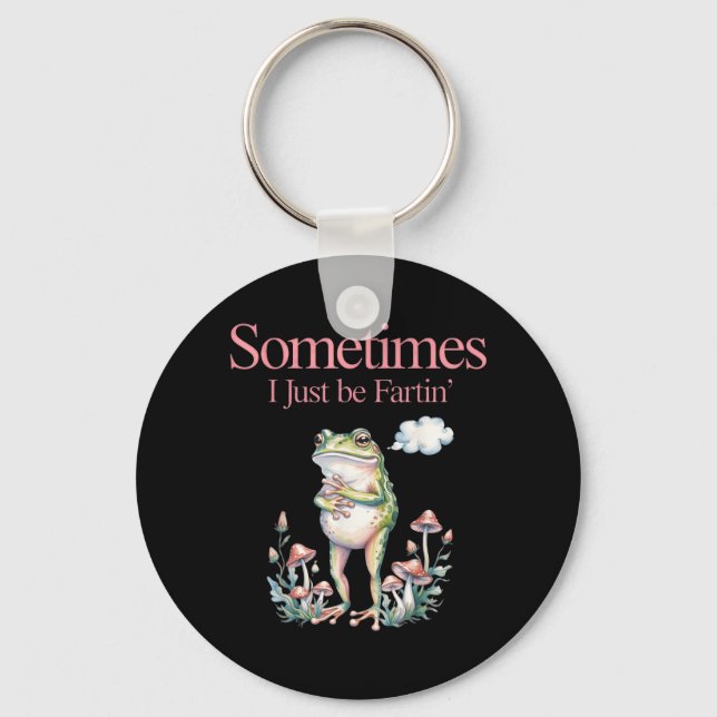 I Be Loud Noisesin Frog Funny Design Key Ring (Front)