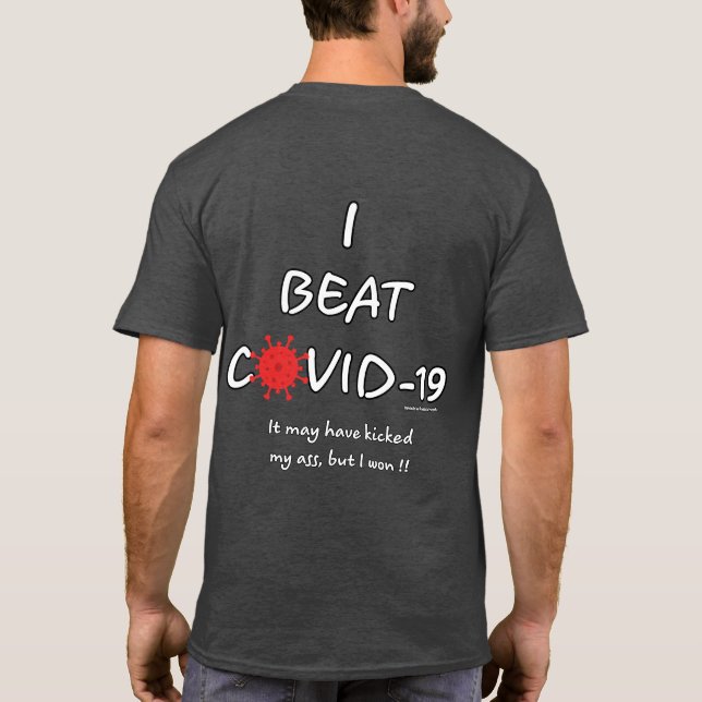 i BEAT COVID-19 T-Shirt (Back)