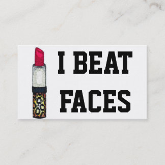 I BEAT FACES BUSINESS CARD