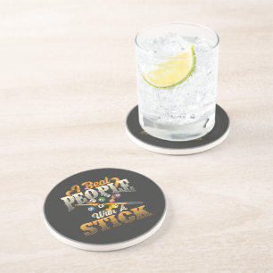 I Beat People with A Stick - Billiards 8 Ball Coaster