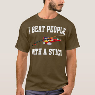 I Beat People With A Stick Billiards  Ball Pool  T-Shirt