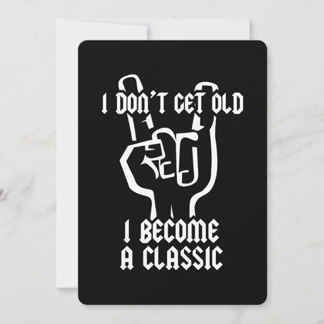 I become a classic invitation (Front)