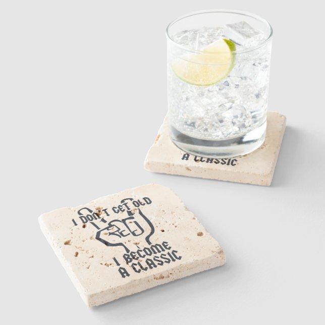 I become a classic stone coaster (Side)