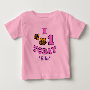 I Bees One Today First Birthday Girl Shirt