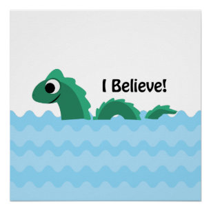 I Believe Champ the Lake Champlain Monster Poster