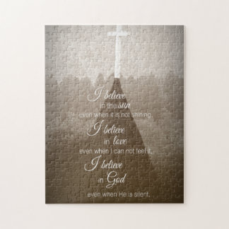 I Believe Cross Jigsaw Puzzle