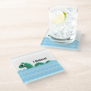I Believe! Cute Champ Glass Coaster