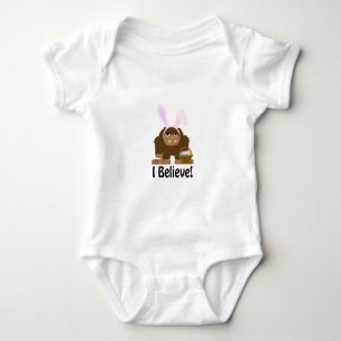 I Believe! Easter Bigfoot Baby Bodysuit