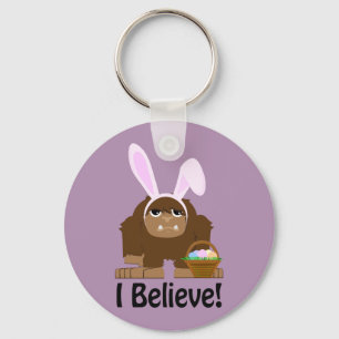 I Believe! Easter Bigfoot Key Ring