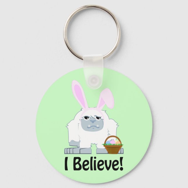 I Believe! Easter Yeti Key Ring (Front)