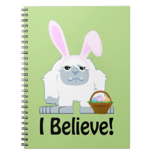 I Believe! Easter Yeti Spiral Notebook
