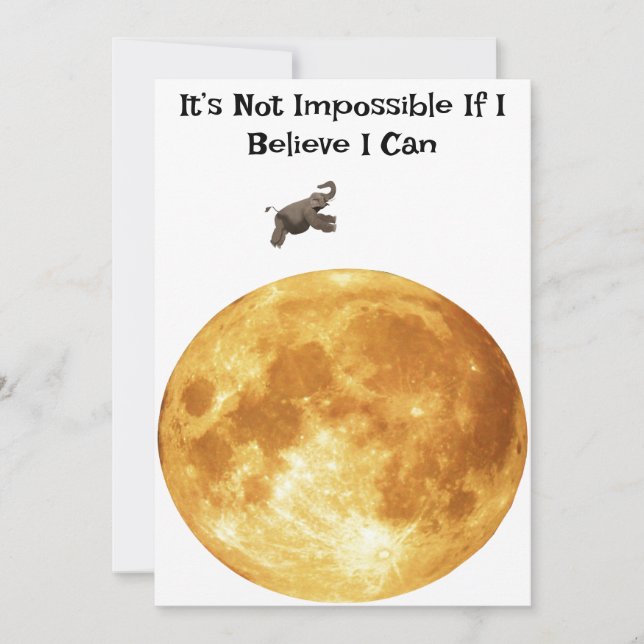 I Believe I Can Card (Front)