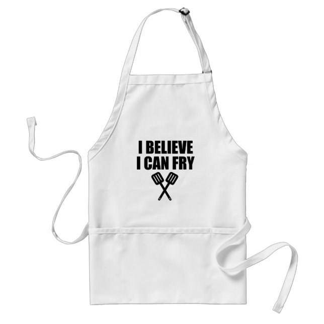 I believe I can fry funny apron (Front)
