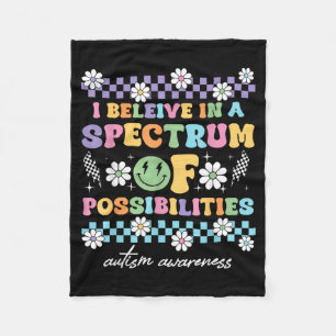 I Believe In A Spectrum Of Possibilities Fleece Blanket
