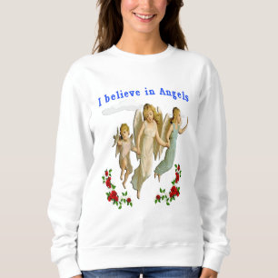 I believe in angels clothing sweatshirt