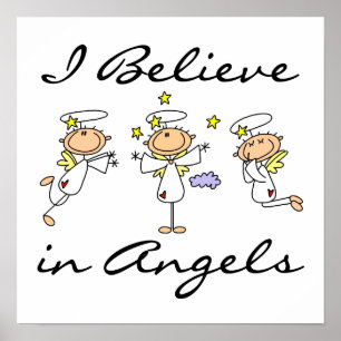I Believe in Angels T-shirts and Gifts Poster