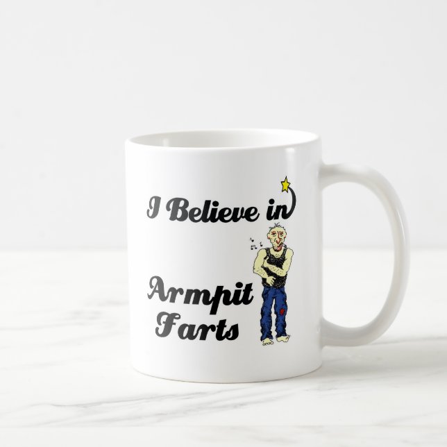 i believe in armpit farts coffee mug (Right)