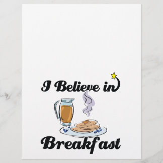 i believe in breakfast flyer