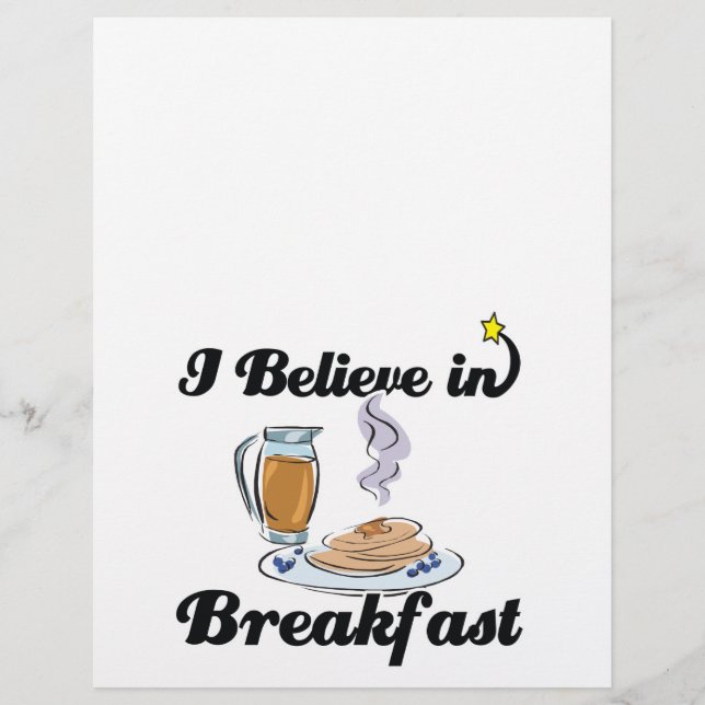 i believe in breakfast flyer (Front)