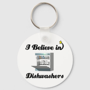 i believe in dishwashers key ring