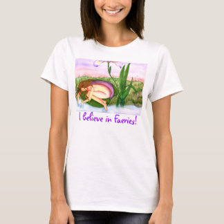 "I believe in Faeries!" Women's Basic T-Shirt