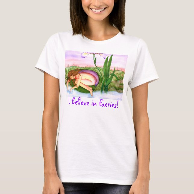 "I believe in Faeries!" Women's Basic T-Shirt (Front)