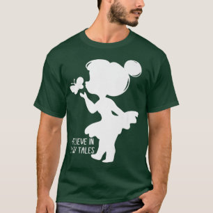 I Believe In Fairy Tales Cute Girly Butterfly Fair T-Shirt