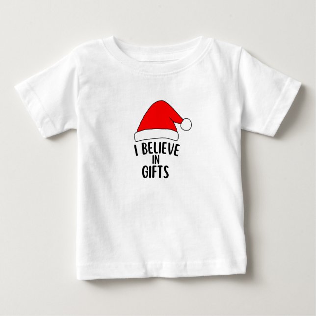 I BELIEVE IN GIFTS BABY T-Shirt (Front)