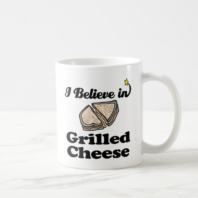 i believe in grilled cheese coffee mug (Right)