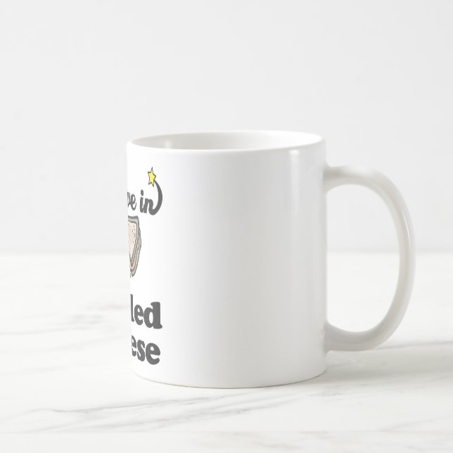 i believe in grilled cheese coffee mug (Right)