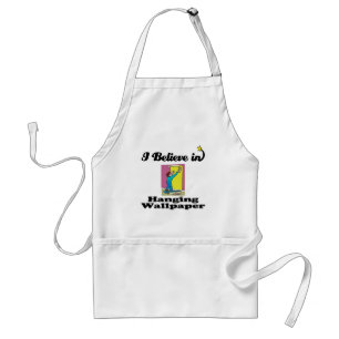 i believe in hanging wallpaper standard apron