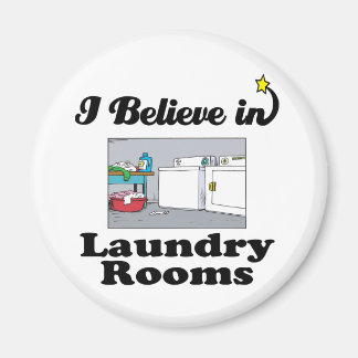i believe in laundry rooms magnet
