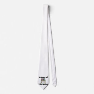 i believe in libraries tie