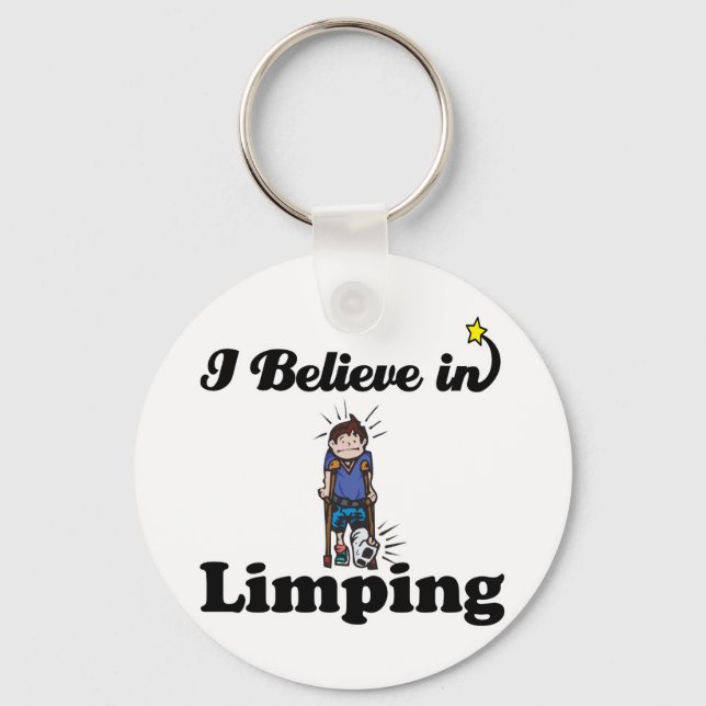 i believe in limping key ring (Front)