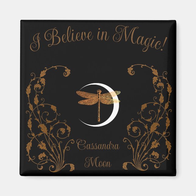 I Believe in Magic! Personalised Magnet (Front)