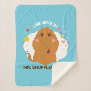 I Believe In Mr. Snuffleupagus Sherpa Blanket