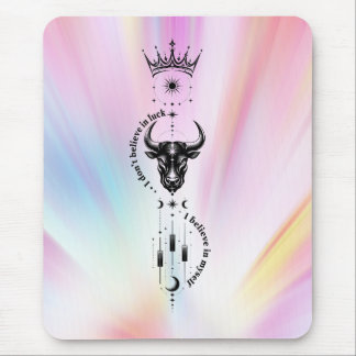 I Believe in Myself Pastel Aura Trader Symbol Mouse Pad