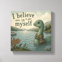 I believe in myself whimsical Loch Ness Monster