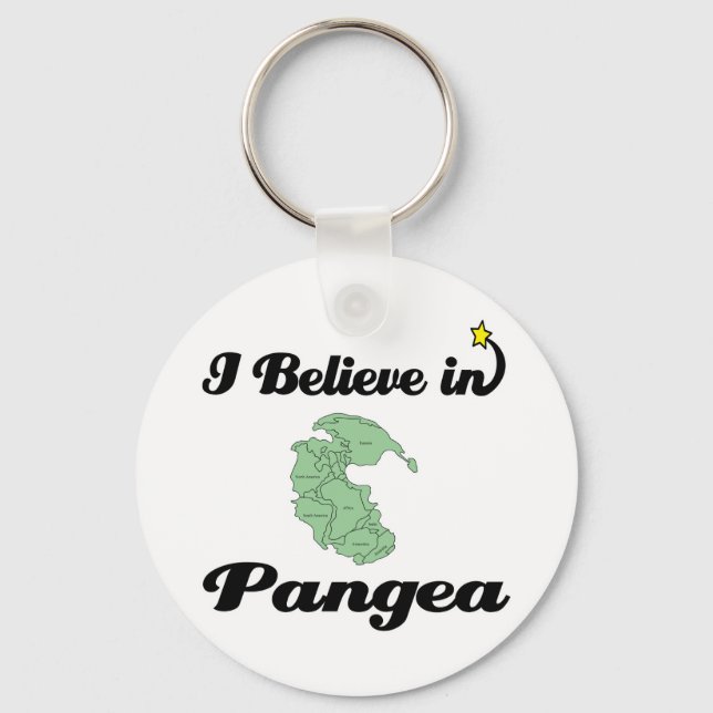 i believe in pangea key ring (Front)