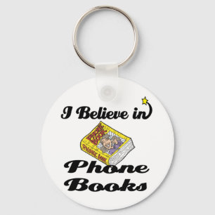 i believe in phone books key ring