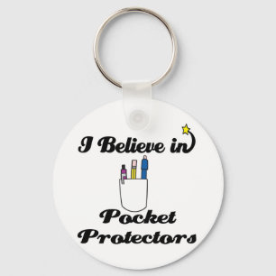 i believe in pocket protectors key ring