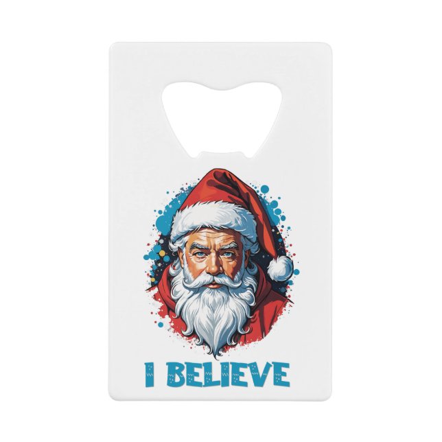 I Believe in Santa Claus Graffiti Style Design (Front)
